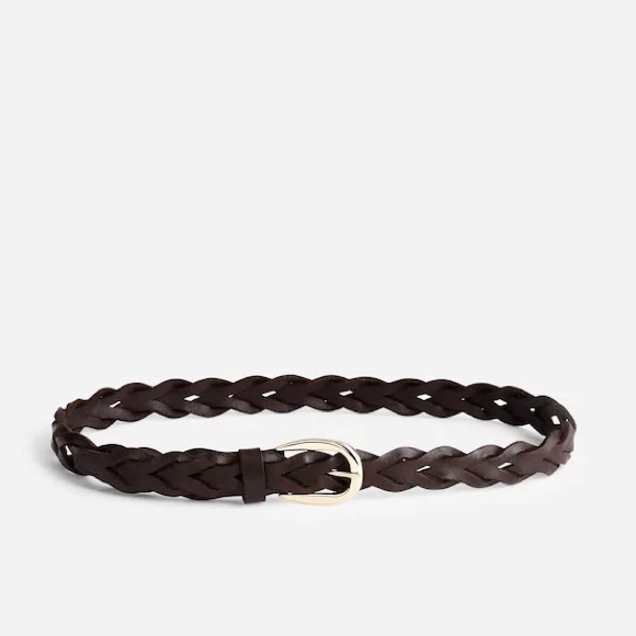 Madewell Leather Braided Belt in Dark Carob - Picture 4 of 4